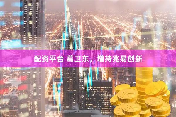 配资平台 葛卫东，增持兆易创新